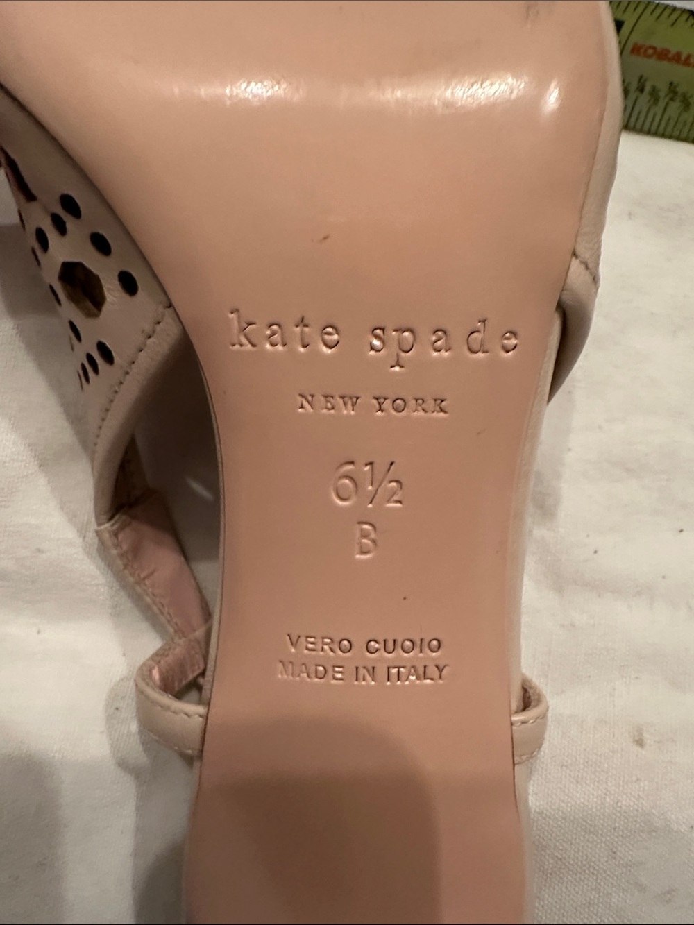 kate spade Blush Nude Pointed Slingback Heels - Picture 11 of 11